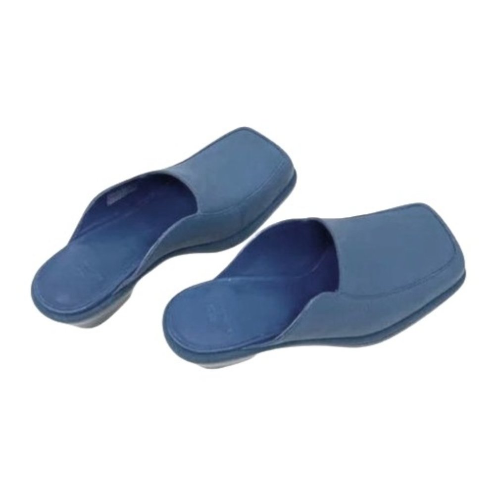 UGG + Eckhaus Latta Block Heel Cowboy Mule in Moroccan Blue 6 - Picture 4 of 16